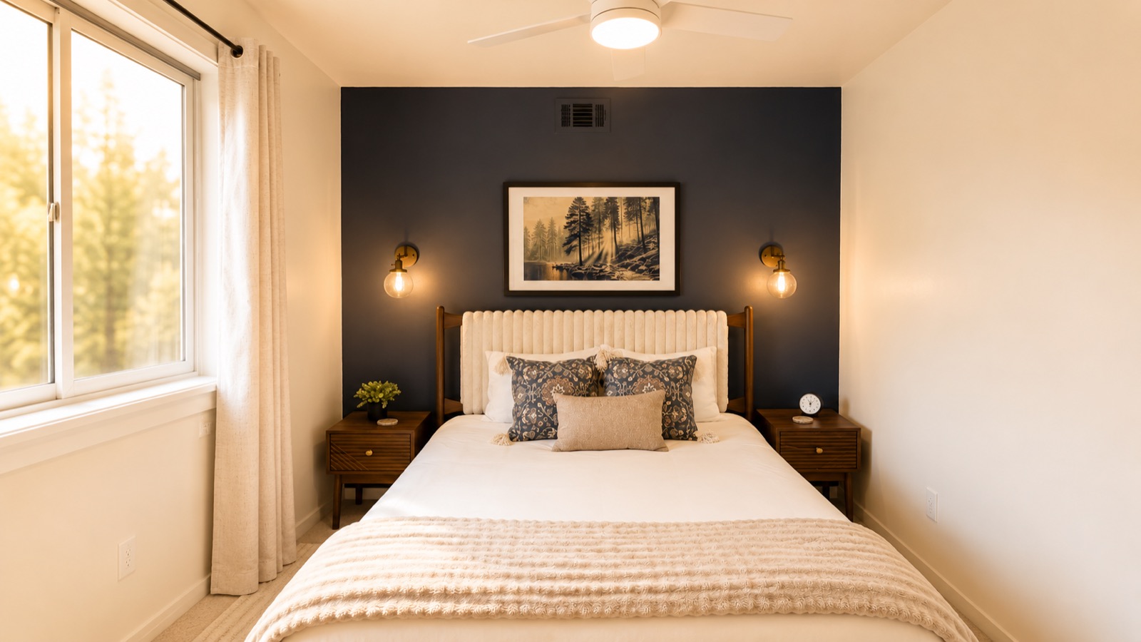 Cozy queen bedroom